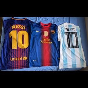 Bundle of 3 soccer jerseys